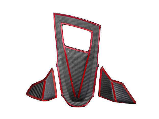 2020+ CHEVROLET CORVETTE C8 CARBON FIBER UPPER DASH INSTRUMENT PANEL FULL COVER KIT